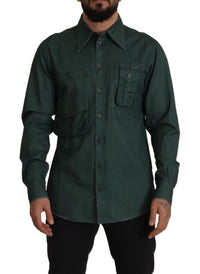 Thumbnail for Emerald Elegance Slim Fit Casual Shirt