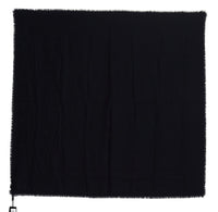 Thumbnail for Elegant Silk-Wool Fringed Scarf in Dark Blue