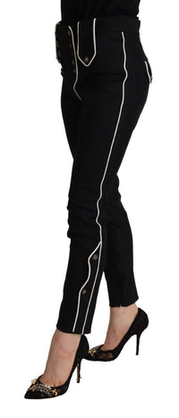 Thumbnail for Elegant High Waisted Slim Fit Trousers