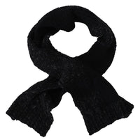 Thumbnail for Elite Black Wool Blend Men's Scarf