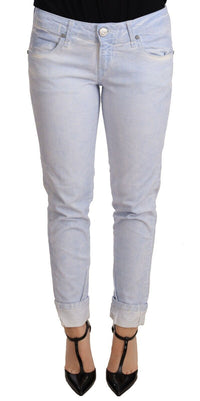 Thumbnail for Light Blue Cotton Push Up Denim Jeans