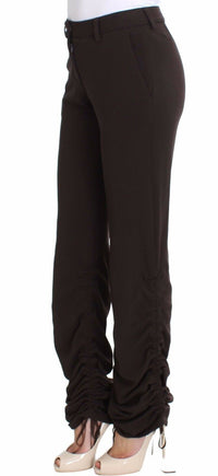 Thumbnail for Chic Brown Casual Trousers for Sophisticated Style