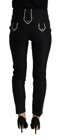 Thumbnail for Elegant High Waisted Slim Fit Trousers
