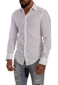 Thumbnail for Elegant White Cotton Poplin Dress Shirt