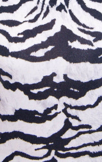 Thumbnail for Zebra Print Cashmere Sleeveless Top