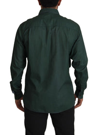 Thumbnail for Emerald Elegance Slim Fit Casual Shirt