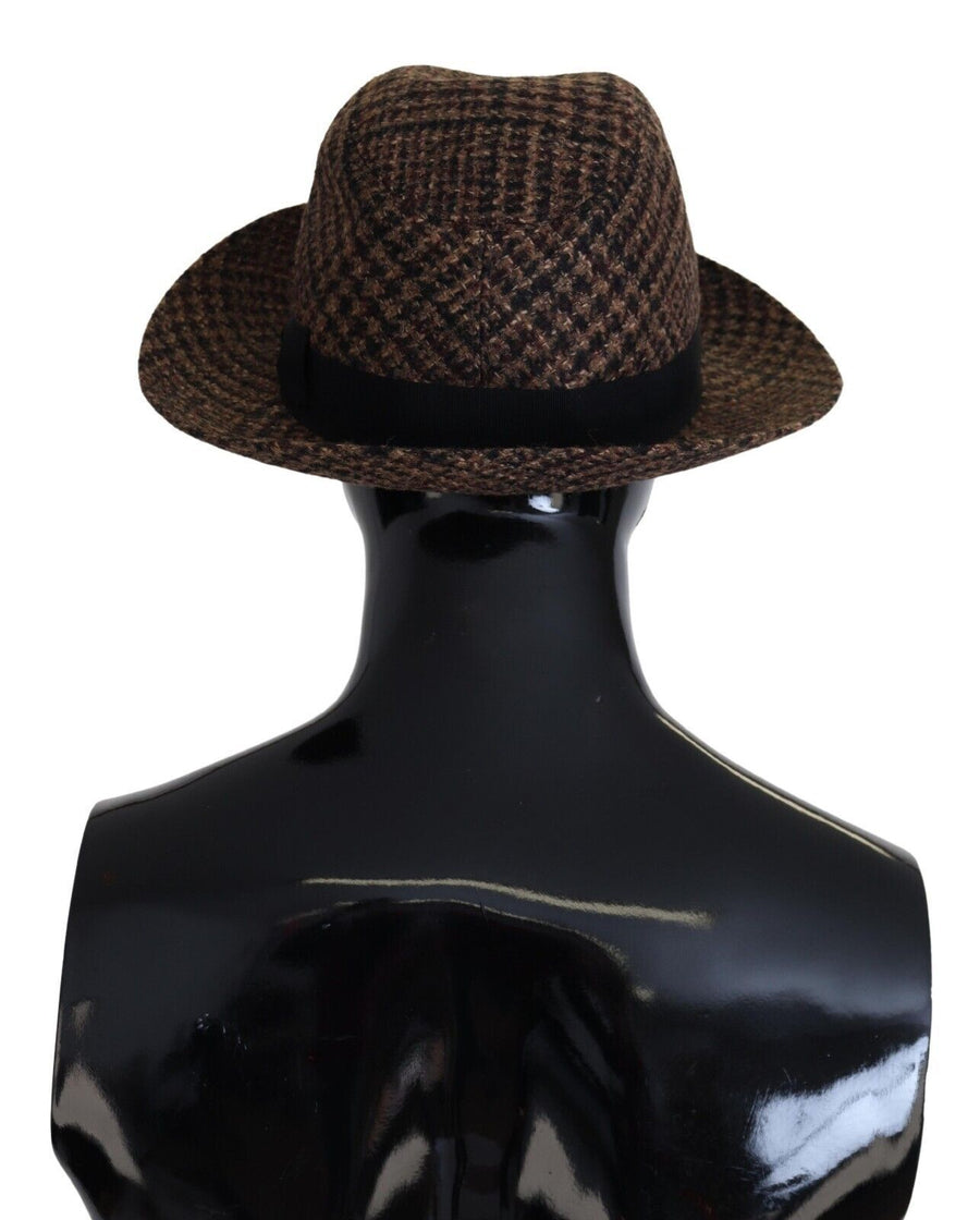 Elegant Brown Fedora Hat - Winter Chic Accessory
