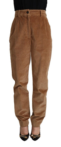 Thumbnail for Chic High-Waisted Corduroy Skinny Pants