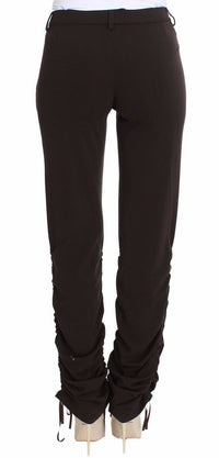 Thumbnail for Chic Brown Casual Trousers for Sophisticated Style