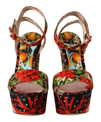 Thumbnail for Elevate Your Step in Multicolor Brocade Heels
