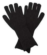 Thumbnail for Black Cashmere Silk Hands Mitten Mens Gloves