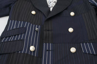 Thumbnail for Elegant Navy Double Breasted Wool Blazer