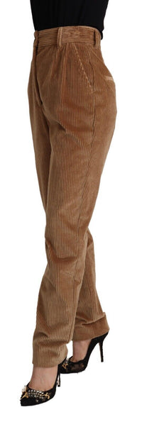 Thumbnail for Chic High-Waisted Corduroy Skinny Pants