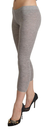Thumbnail for Chic Gray Slim-Fit Cropped Leggings