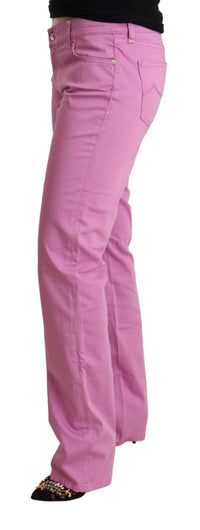 Thumbnail for Elegant Tapered Pink Denim Jeans