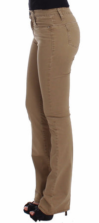 Thumbnail for Chic Beige Straight Leg Fashion Jeans