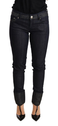 Thumbnail for Chic Dark Blue Skinny Trouser Jeans