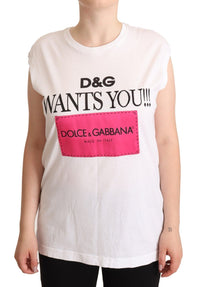 Thumbnail for Chic White Cotton Crew Neck Tee