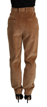 Thumbnail for Chic High-Waisted Corduroy Skinny Pants