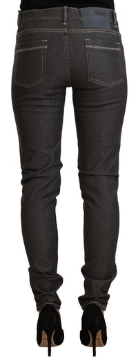 Thumbnail for Chic Mid Waist Skinny Black Jeans