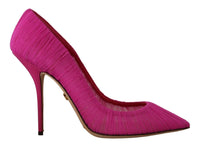 Thumbnail for Elegant Pink Tulle Mesh Heels Pumps