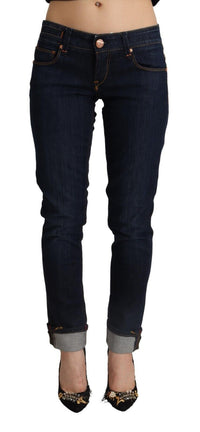 Thumbnail for Slim Fit Dark Blue Denim Elegance