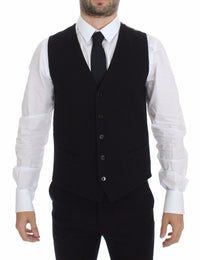 Thumbnail for Black Cotton Dress Vest Blazer Jacket