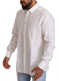 Thumbnail for White Cotton Slim Fit Men MARTINI Shirt