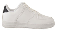 Thumbnail for Chic White Leather Low Top Sneakers