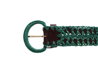 Thumbnail for Enchanting Corset-Style Woven Raffia Belt