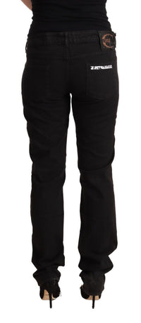 Thumbnail for Sleek Mid-Waist Slim Fit Black Jeans