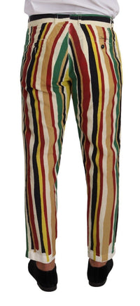 Thumbnail for Elegant Striped Skinny Pants