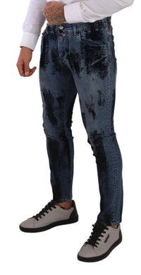Thumbnail for Italian Designer Skinny Slim Fit Jeans