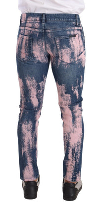 Thumbnail for Elegant Skinny Slim Fit Denim Jeans in Tie Dye