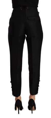 Thumbnail for Elevated Elegance High-Waist Skinny Trousers