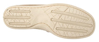 Thumbnail for Elegant Beige Suede Moccasins for the Discerning Gentleman