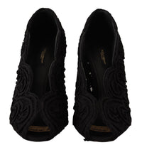 Thumbnail for Elegant Black Lace Stiletto Heels