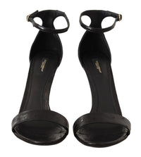 Thumbnail for Elegant Ostrich Leather Ankle Strap Heels
