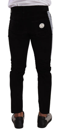 Thumbnail for Elegant Slim-Fit Cotton Black Jeans