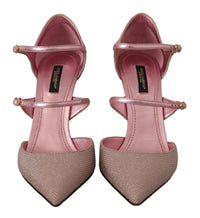 Thumbnail for Pink Glitter High Heel Sandals