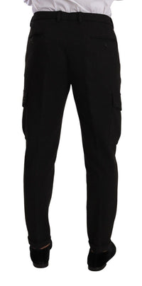 Thumbnail for Sleek Skinny Cargo Pants in Timeless Black