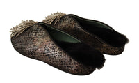 Thumbnail for Golden Enchantment Leather Flats