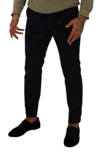 Thumbnail for Slim Fit Luxe Corduroy Pants in Dark Blue