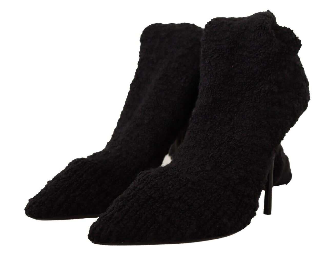 Chic Black Stretch Sock Boots