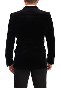 Thumbnail for Elegant Single Breasted Velvet Blazer