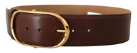 Thumbnail for Elegant Oval Buckle Leather Belt