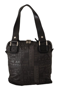 Thumbnail for Chic Black and Gray Fabric Shoulder Handbag