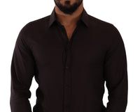 Thumbnail for Elegant Burgundy Slim Fit Dress Shirt