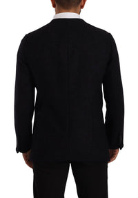 Thumbnail for Elegant Dark Grey Alpaca Blend Jacket