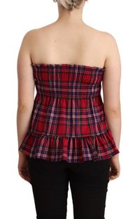 Thumbnail for Multicolor Chekered Sleevelesss Tank Top